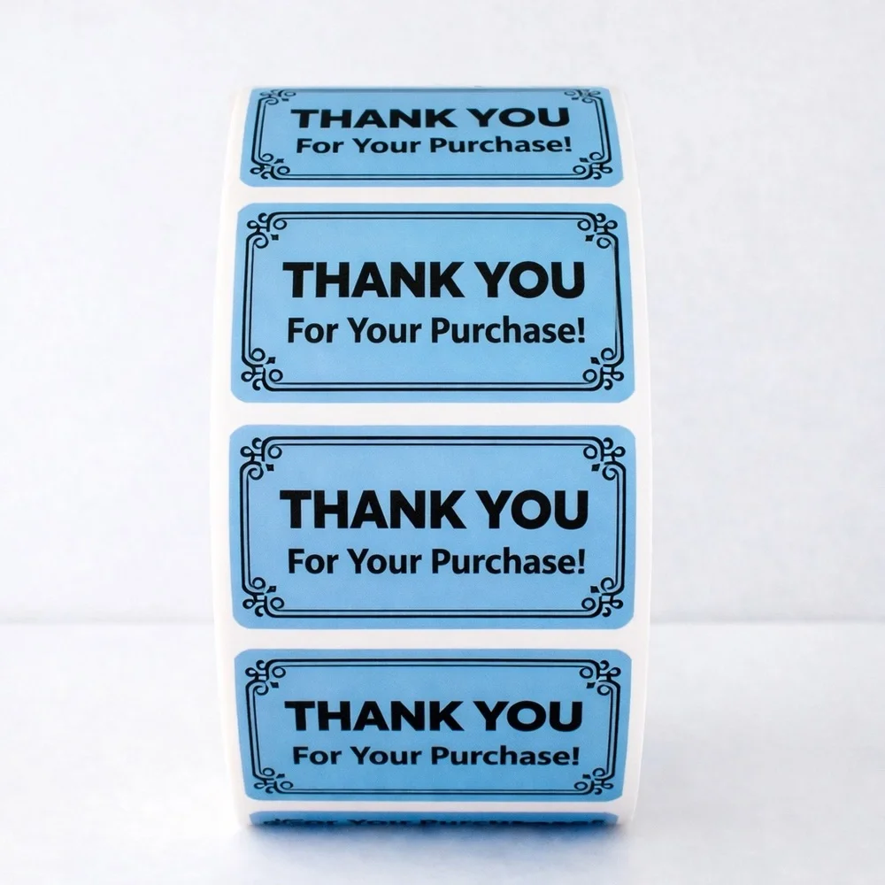 Thank You For Your Purchase Labels 100 Pack – Small Business Packaging Stickers